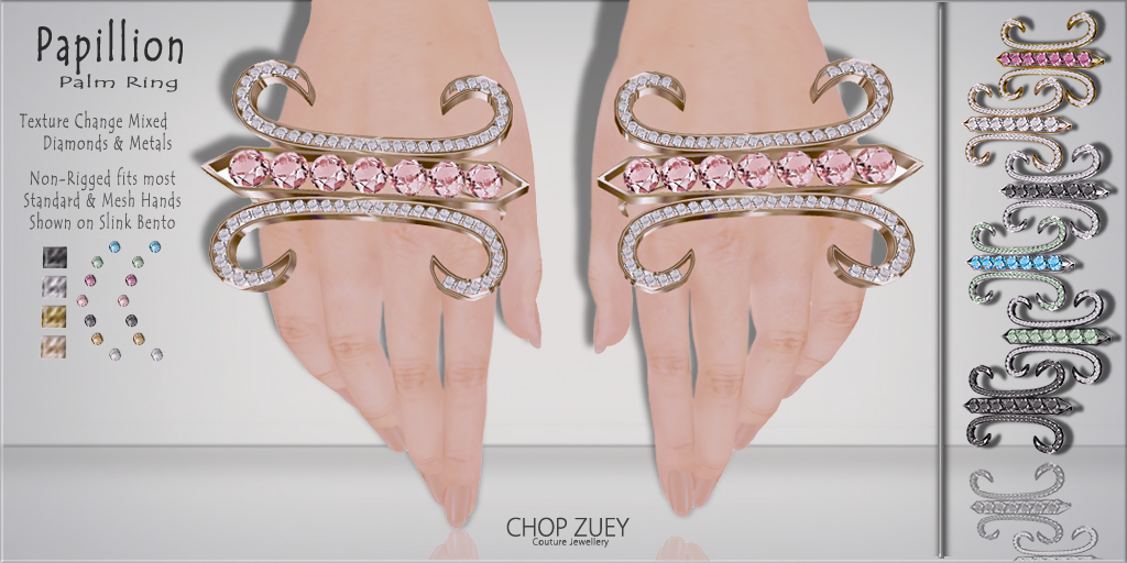 Chop Zuey - Papillion Palm Ring